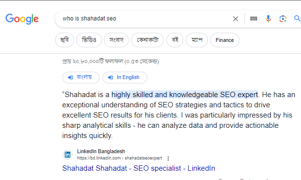 SEO expert in Bangladesh